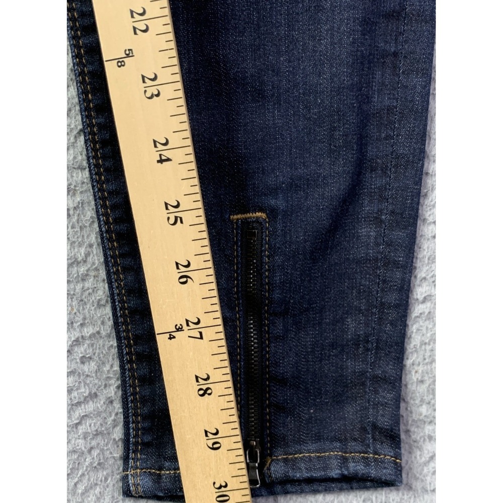 Hudson Jeans Womens 32 Juliette Super Skinny Blue Mid Rise Ankle Zippers NWOT - Picture 4 of 13